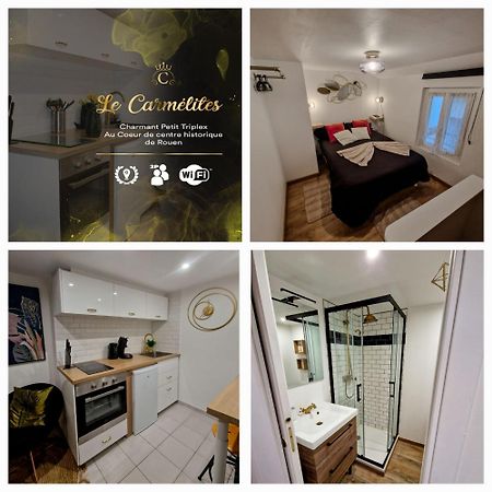 Ferienwohnung Le Petit Triplex Des Carmelites -Coeur Historique Rouen Exterior foto